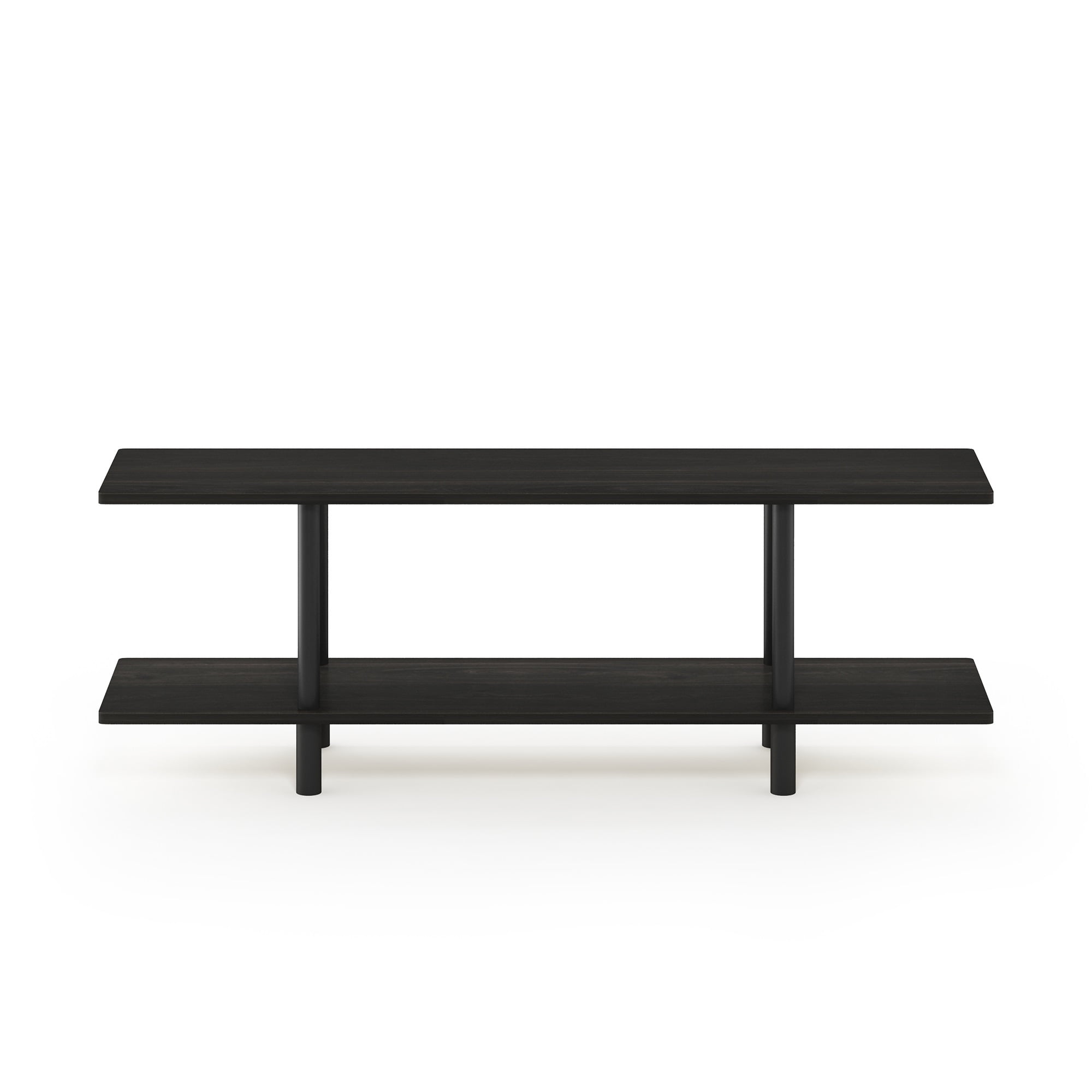 Furinno Turn-N-Tube 2-Tier Multipurpose Wide Shelf, Espresso/Black