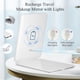 thumbnail image 2 of Rechargeable Travel Makeup Mirror with 72 Led Lights, Portable Lighted Beauty Mirror, 3 Color Lighting, Dimmable Touch Screen, 2 of 5