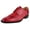 Red, variant on LIBERTYZENO Mens Classic Leather Formal Oxford Shoes, Red