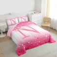thumbnail image 3 of Feelyou Princess Monogrammed N Twin Comforter Sets, Kids Bow Letter Bedding Set, 2pcs, 3 of 8