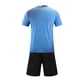 thumbnail image 5 of Conjuntos de blusas y camisas de manga corta con cuello en V. Conjunto de traje de fútbol de color sólido para niños para juegos deportivos universitarios, partidos de rendimiento, uniformes de entren, 5 of 5