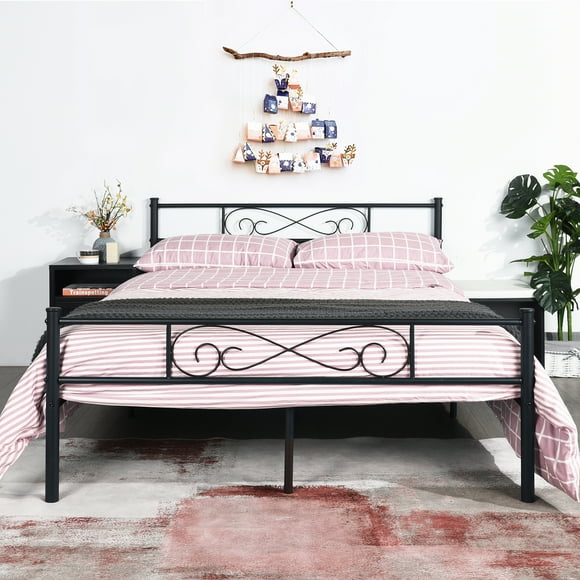 Cama Matrimonial FurnitureR base de cama LONITA PLATA