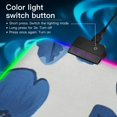 thumbnail image 2 of Blue Ink Flower RGB Gaming Mouse Pad Large Keyboard Mat Rubber Base 13 Light Modes, 2 of 6