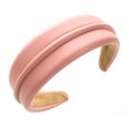 thumbnail image 5 of YAOBAMM Versatile Hair Accessory Women Faux Leather Hair Solid Color Wide Headband Lightweight Girl Head Accessories, 5 of 5