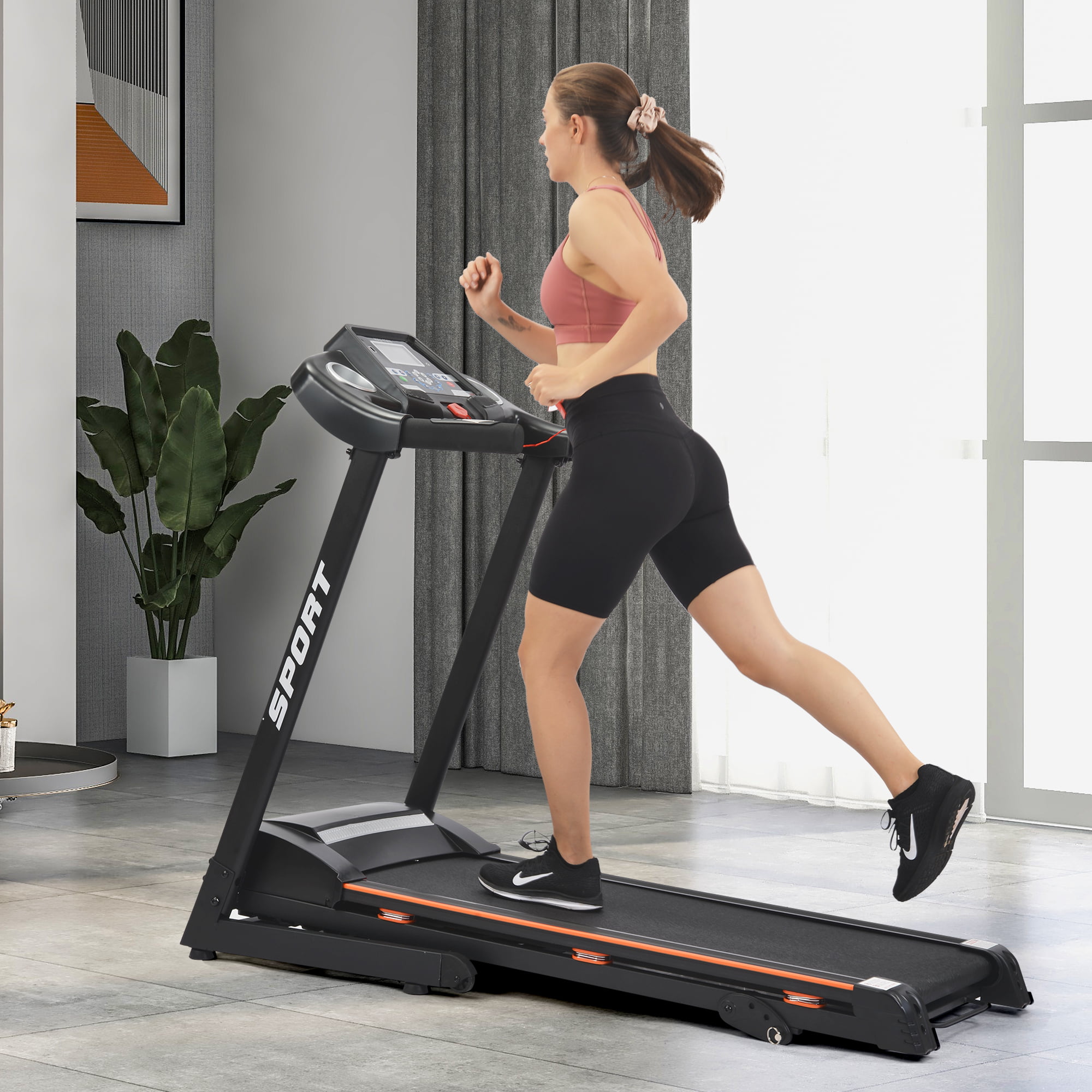 Folding Incline Electric/ Mechanical Treadmill Running Exercise Fitness Machine 