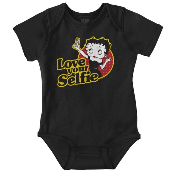 Betty Boop Love Your Selfie Cute Bodysuit Jumper Girls Infant Baby Brisco Brands 12M