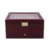 20 Grids Wood Watch Display Case Jewelry Storage Holder Gift Box Organizer