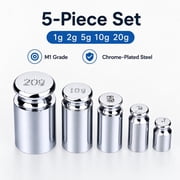5 Piece M1 Calibration Weights Set 1g 2g 5g 10g 20g for Digital Scale