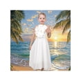 thumbnail image 5 of Sunny Fashion Flower Girls Dress Criss Cross Formal Wedding Event Communion Pageant 7 Years, 5 of 8