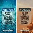 thumbnail image 5 of (2 Pack) Do Not Ring Doorbell Or Knock OSHA Notice Sign 12 Inch X 18 Inch Vinyl Label Decal Sticker Weather Resistant, UV Protected for Workplace, Business, and Construction Site, Made, 5 of 7