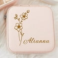 thumbnail image 5 of Personalized Jewelry Box with Beautiful Fresh Flowers,Ideal Gift for Women and , Travel-Friendly Storage Box, 5 of 5