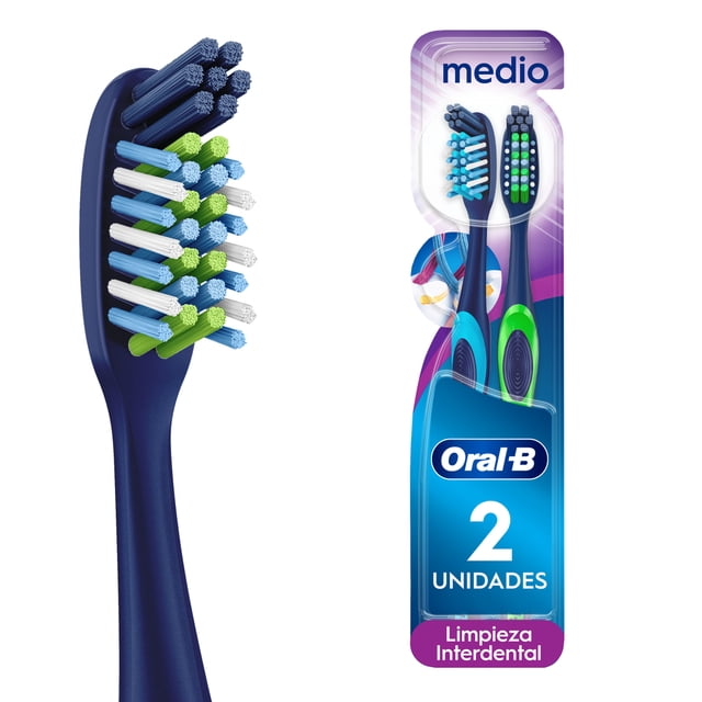 Cepillo de Dientes Oral-B CrissCross con Cerdas Suaves Inteligentes, 2 pzas