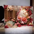 thumbnail image 2 of 202 New Year's Eve ration Backdrop Red Gold Chinese Spring Festival Lantern knot Fan Flower Party Banner Background, 2 of 8