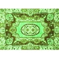 thumbnail image 1 of Ahgly Company Indoor Rectangle Abstract Green Modern Area Rugs, 2' x 5', 1 of 4