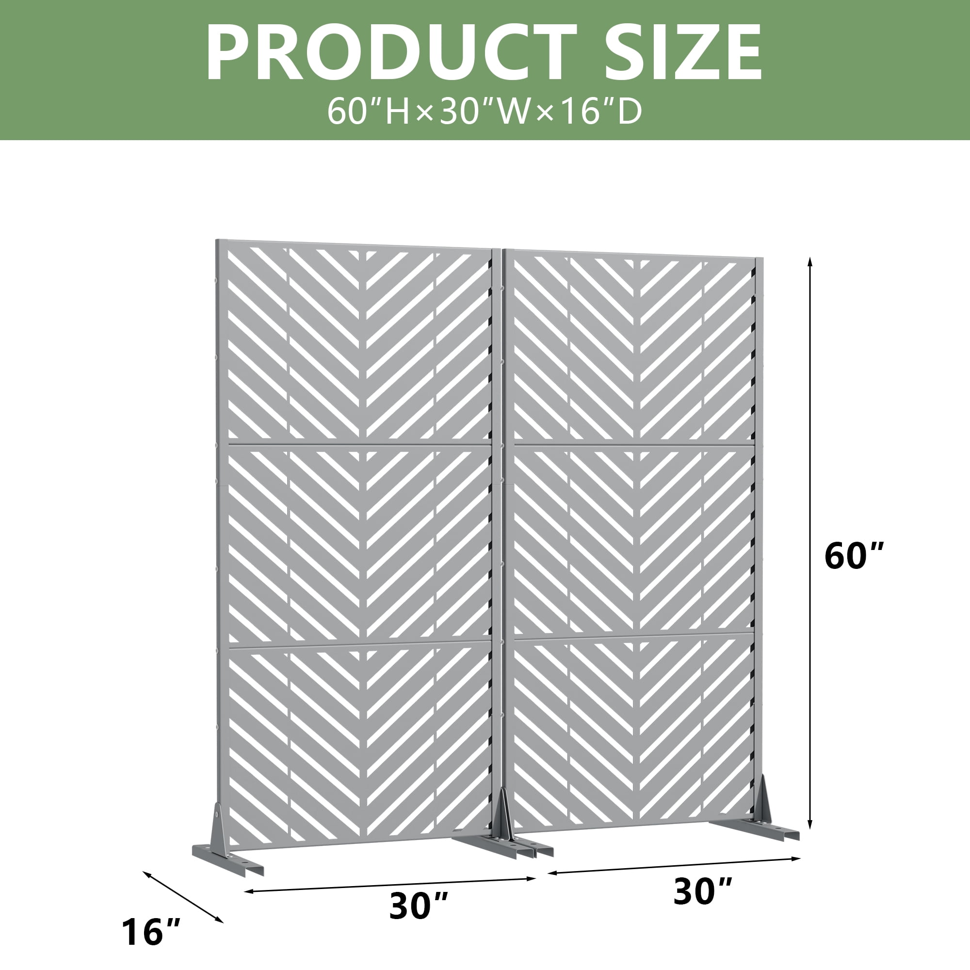 Privacy Metal Screen Fence Panel