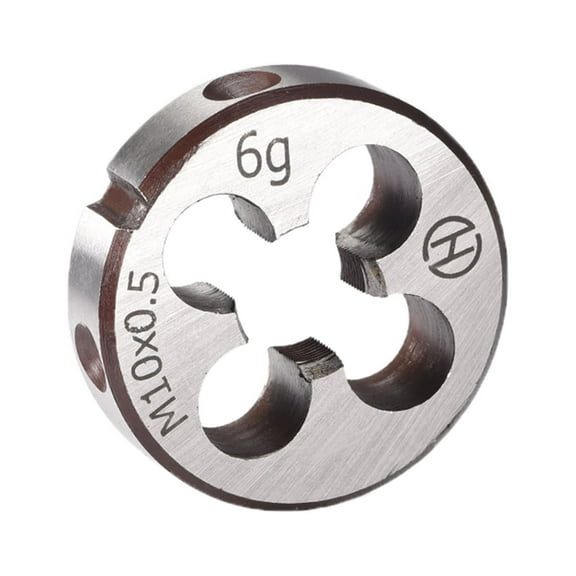 Uxcell M10 x 0.5 Metric Alloy Steel Machine Thread Round Threading Dies