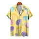 thumbnail image 5 of Camisas hawaianas divertidas de Pascua para hombres, camisas con botones y estampado de huevos de conejo, ropa informal de verano para fiestas en la playa, 5 of 5