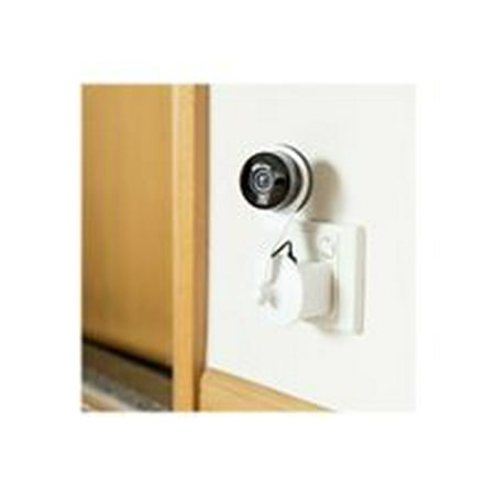 Wasserstein - 360° Swivel AC Outlet Mount for Nest Cam and Dropcam PRO Security Cameras - White