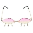 thumbnail image 1 of MasteelfCA Lunettes de Mode en Forme de Nuage Lunettes de Soleil Sans Monture Accessoire Photo, 1 of 8