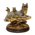 thumbnail image 1 of Wolf And Cub On Rock Ledge Figurine, 1 of 1