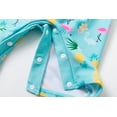 thumbnail image 4 of BONVERANO Baby Girls Swimsuit UPF 50+ Sun Protection, Zip Front Hoodie Long Sleeve One Piece Swimwear, Toddler Bathing Suit （pineapple 18-24months）, 4 of 8