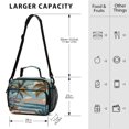 thumbnail image 3 of Insulated Lunch Bag 6L Leak-Proof Lunch Box with Shoulder Strap Multiple Pockets Lunch Tote Palm Trees and Beaches, 3 of 9
