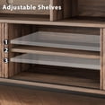 thumbnail image 6 of YUSAZENS Fluted TV Stand for 70-Inch TV, Boho Entertainment Center with Sliding Doors & Adjustable Shelves, Wooden Media Console, 6 of 7