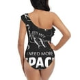 thumbnail image 5 of Honeii I Need More Space for women's one-piece swimsuit featuring a chic one-shoulder design experience elegance and style in the water-Medium, 5 of 6