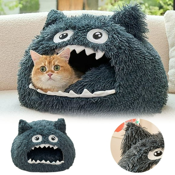 Pet Beds Cat Dome Bed with Soft Cushion and Washable Cover for Indoor Outdoor Use Comfortable Cozy Puppy Small Sleeping for Winter Home