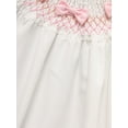 thumbnail image 6 of ZEHJUHAN Baby Girl Sweet Dress Flying Sleeve Round Neck Bow Embroidery & 3D Bow Decor for Spring Summer White，3-6M, 6 of 7