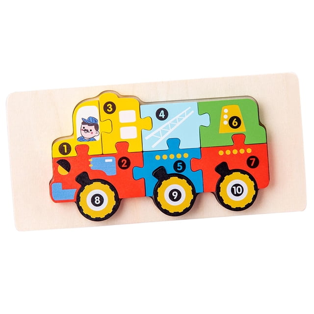 Rompecabezas de madera CUTICAT Montessori Vehículo Coche 1-3 años
