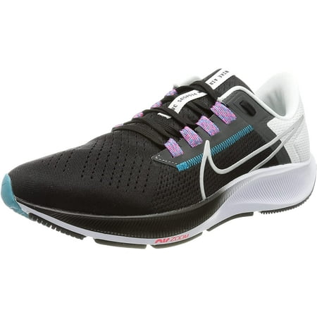 Nike Mens Air Zoom Pegasus 38 Blk/W/Chlrn BL/Mt Slvr CW7356-003 Shoes Sz 10