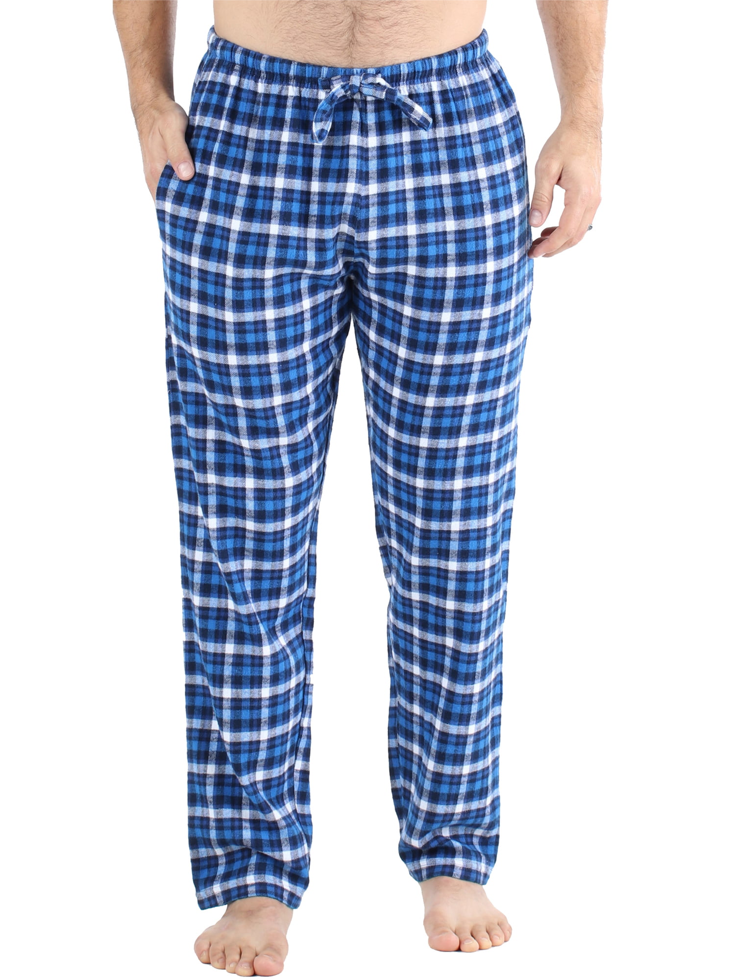 Frankie & Johnny Men's Cotton Flannel Plaid Pajama Sleep Pants ...