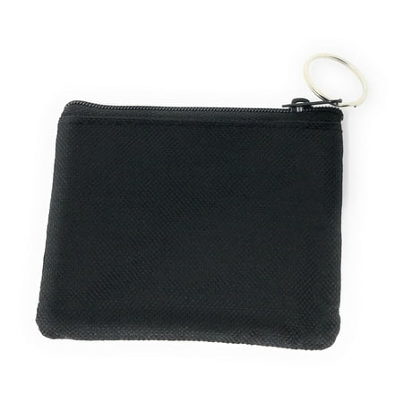 - Coin Pouch Wallet Change Holder Purse With Key Chains 4 Colors Id Holder Cards