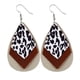 thumbnail image 1 of Fiudx Colgantes de Pie y Leopardos de Mujer, Pendientes de Colgantes En Forma de Lágrima y Hojas., 1 of 4