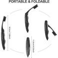 thumbnail image 3 of 8 Pack Dark Gray Foldable Travel Toothbrushes, Individually Wrapped Portable Charcoal Toothbrushes, Medium Soft Bristle For School, 3 of 5