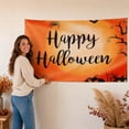 thumbnail image 7 of ShengapQ Halloween Decorative Flag, Pumpkin Flag, Outdoor Yard Decor, Spooky Seasonal Flag, Waterproof Polyester Flag with Grommets, Halloween Garden Decoration, 59×36in, 7 of 7