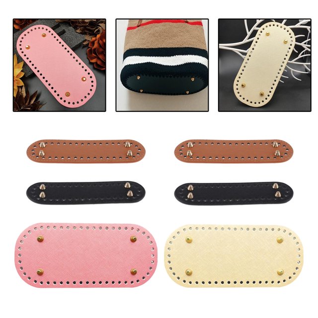 6 Uds., Bolso de Hombro, Almohadilla Inferior para Uñas, Inserción de Bricolaje, Fabricación de Bolsos rosa Macarena Inserción inferior del totalizador