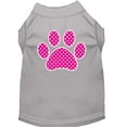 thumbnail image 6 of Pet Dog  Cat Shirt Screen Printed, "Pink Swiss Dot Paw", 6 of 8