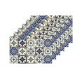 thumbnail image 4 of MKHERT Gorgeous Patchwork Moroccan Tile Placemats Table Mats for Dining Room Kitchen Table Decoration 12x18 inch,Set of 6, 4 of 4
