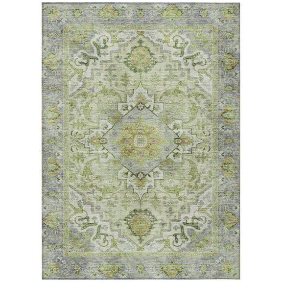 Dalyn Rugs Machine Washable Indoor/Outdoor Chantille ACN2163 Green 2'6" x 3'10" Rug