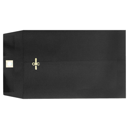 LUXPaper 9 x 12 Clasp Envelopes, Midnight Black, 250/Pack