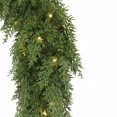 thumbnail image 3 of Holiday Time 9' Pre-Lit Cedar Garland, Green, PE, LED, 3 of 4