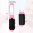 thumbnail image 2 of Unique Bargains 1 Pc Women's Portable Foldable Mirror Comb Travel for Curly Straight Dry Hair Pink, 2 of 6