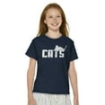 thumbnail image 4 of Cats Kittycat Feline Lovers Cool Cute Crewneck T Shirts Boy Girl Teen Brisco Brands S, 4 of 6