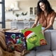 thumbnail image 4 of Fundas de almohada de dibujos animados divertidos Sofá de dibujos animados Decorativo Hogar Impresión de doble cara Funda de cojín de felpa corta Linda GG-grinch, 4 of 5