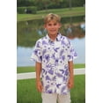 Aideaone Boy's Button Down Hawaiian Shirts Short Sleeve Cool Cartoon ...