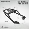 thumbnail image 2 of Parrilla para moto Honda Navy 150 Bit negro M Mach, 2 of 4