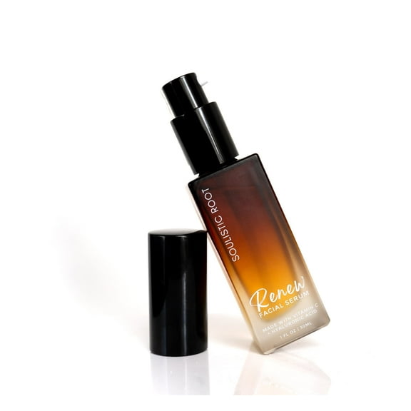 Renew Facial Serum with Vitamin C and Hyaluronic Acid – Brightening Skincare Blend for Sensitive Skin, Dark Spots, and Even Tone – 1 fl oz Bottle
