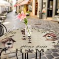 thumbnail image 6 of Sweet Home Round Tablecloth for 36-44 Inch Tables,Fitted Table Cover with Elastic Edge,Western Stars Bird Houses Country Vintage Waterproof Outdoor Table Cloth Protector for Patio Garden Dinner, 6 of 9